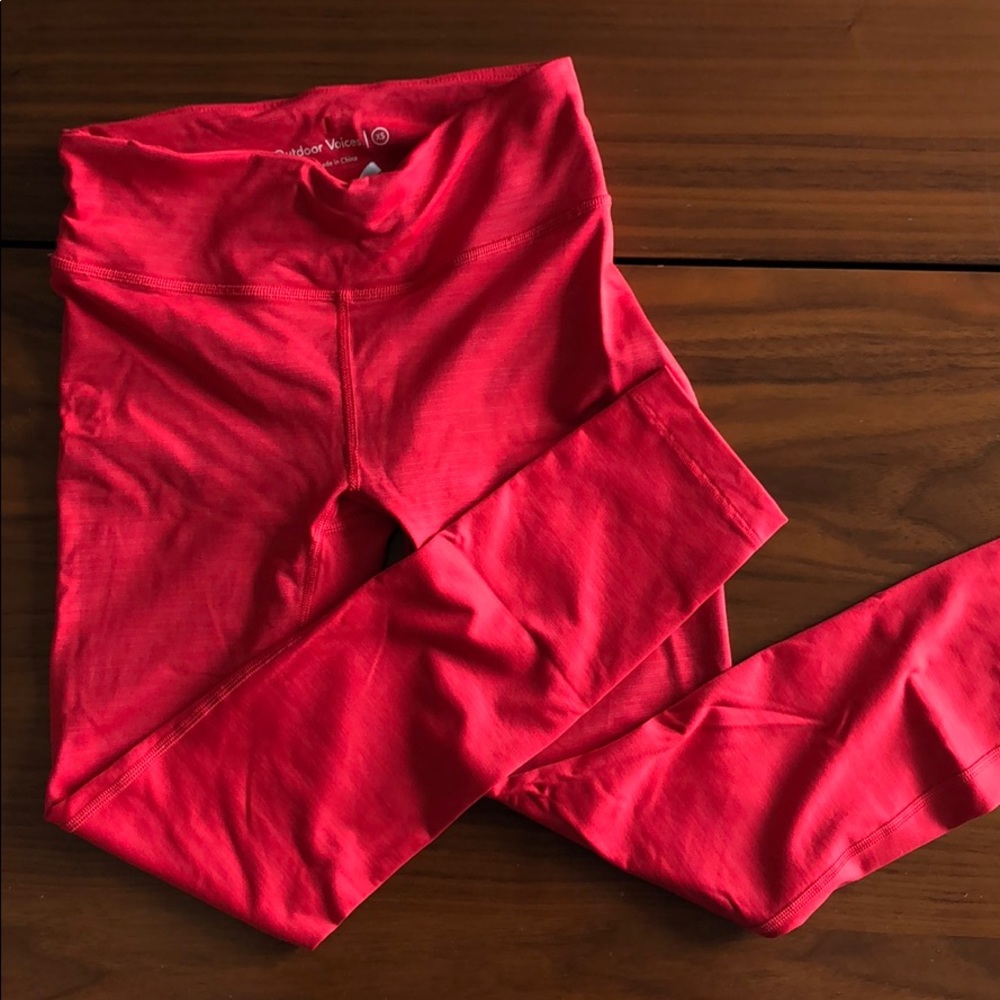 Outdoor Voices red leggings